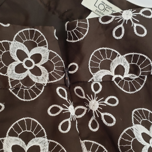 ❤️ LOFT Ann Taylor Petite Women's Brown Skirt - Picture 6 of 6